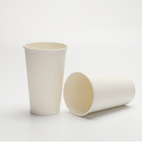 Vente en gros de tasse de pâte de bagasse en fibre de canne à sucre biodégradable écologique 8oz & 12oz jetable pour les fêtes