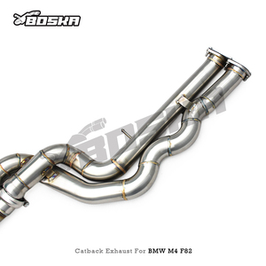 Custom Stainless Steel Catback Exhaust With Z Pipe Equal Length Mid Pipe Muffler For BMW M3 F80 M4 F82 3.0T 2014-2019 - Product Image 2