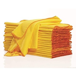 High Absorbency Yellow Cotton <b>Duster</b> for Food Preparation & Kitchen Surfaces - Product Image 3