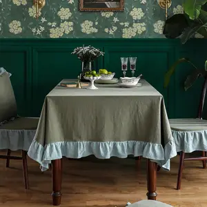 Resistente à mancha 100% linho Natureza mesa lençóis mesa de jantar corredores mesa pano