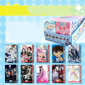 50 pièces/<span class=keywords><strong>ensemble</strong></span> Jujutsu Gojo Demon Slayer Luffy Honkai: Star Rail Frieren Personnage Art Photo Papier Laser Anime Lomo Card - Product Image 2