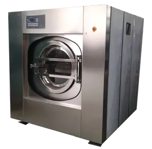 Mesin Cuci Otomatis Penuh untuk Elution Vertikal Skala Besar Rol Baja Tahan Karat All-In-One Lembar Laundry Hotel