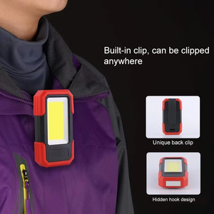 Luz de trabajo con 3 modos de iluminación, base magnética LED y linterna portátil con clip para reparación automotriz al aire libre - Product Image 6
