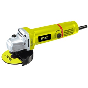 Tolshot mini moedor de ângulo 750w 4 polegadas, máquina pequena amarela de corte de pedra profissional elétrica mini 100mm