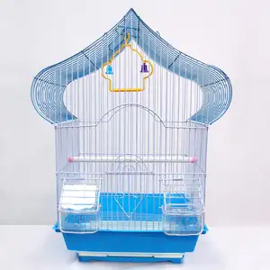 Bán Buôn Kích Thước Con Người Bird Feeders Thép Kim Loại Lưới Pet Lồng Cho Vẹt Canary Finch Thương Mại Chim Chăn Nuôi Lồng Sắt