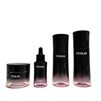 Ensemble de soins de la peau avec pot hydratant éclaircissant en PETG, emballage 30ml 100ml, lotions, crèmes, huiles essentielles, sérums OEM PET
