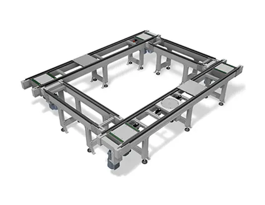 Conveyor Systems Supplier YA-VA Pallet Conveyors Handle Individual Products Pallet Conveyor System