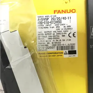 Fanuc מקורי AC סרוו מנוע נהג A06B-6164-H312 # H580 עבור CNC מחרטה fanuc נהג