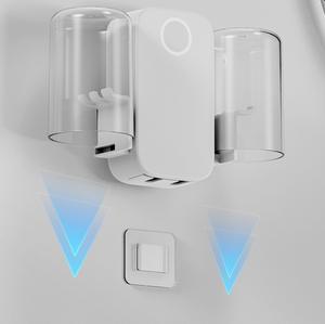 <span class=keywords><strong>Sterilizzatore</strong></span> per <span class=keywords><strong>Spazzolini</strong></span> da Denti Ricaricabile da Parete con Due Bicchieri, Ideale per Coppie, Sanificatore Automatico UVC per <span class=keywords><strong>Spazzolini</strong></span> - Product Image 3