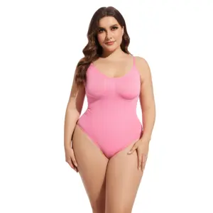 Body feminino sem costura modelador body quadrado roscado feminino