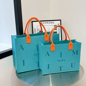 Bolsa <span class=keywords><strong>de</strong></span> <span class=keywords><strong>fieltro</strong></span> <span class=keywords><strong>de</strong></span> compras reutilizable <span class=keywords><strong>con</strong></span> letras a la moda <span class=keywords><strong>de</strong></span> nuevo estilo, bolsas <span class=keywords><strong>de</strong></span> <span class=keywords><strong>fieltro</strong></span> ecológicas <span class=keywords><strong>de</strong></span> gran capacidad <span class=keywords><strong>con</strong></span> logotipo impreso personalizado - Product Image 2