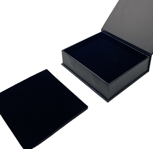 Wholesale Custom Logo Spot UV High-End Black <b>Magnetic</b> Flip Rigid Eco-Friendly <b>Gift</b> <b>Box</b> Flat Pack Recyclable for Apparel Cosmetic - Product Image 3