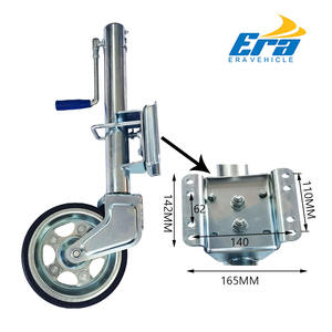 Roue de remorquage pliable en acier robuste Towdone de 57 mm avec support, capacité de 300 kg, pour <span class=keywords><strong>caravane</strong></span>, bateau, remorque, pièces et accessoires - Product Image 2
