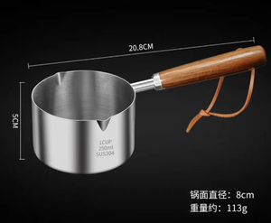 Juego de tazas y cucharas medidoras de 4 piezas de oro rosa de nogal Premium, herramientas para hornear aptas para lavavajillas de acero inoxidable para uso moderno en la cocina - Product Image 3