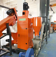 Línea de Lavado Automática para Reciclaje de Plástico de Desecho, 300 kg/h, Equipo de Procesamiento de Limpieza de Plástico Blando a Pequeña Escala