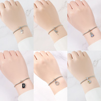 Offre Spéciale 925 argent Sterling cuivre placage Bible Notre Dame ange croix pendentif bracelet à bricoler soi-même collier accessoires femmes bijoux