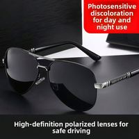TY33 2026 Nuevas Gafas de Sol Polarizadas Fotocromáticas Premium para Hombre, Protección UV400, Montura Completa, para Conducir al Aire Libre