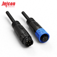 Connecteur hybride étanche M12 5 broches 7A 2A à verrouillage par poussée IP67, assemblage de câble surmoulé pour réseau de capteurs intelligents, CE TUV personnalisé
