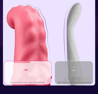 Beliebte 2 in 1 Zunge lecken Vibrator G-Punkt Klitoris stimulator Dildo Starke Schaukel Frauen Zunge Vibrator Sexspielzeug für Frauen