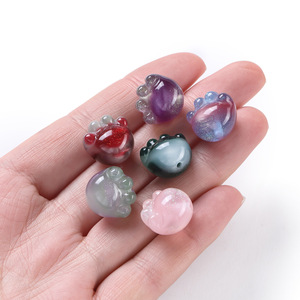 Cuentas de Resina con Forma de Pata de Gato, Orificio Recto Pequeño, Accesorios para Joyería DIY, Pulseras y Collares Hechos a Mano, Cuentas Sueltas - Product Image 3