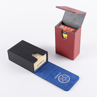 Boîte à cartes de tarot en cuir pour la plupart des cartes de tarot de taille