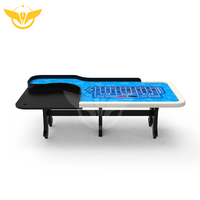Lucky yyh — Table de Poker de 22 pouces, Roulette, haute qualité, avec jambes en H, porte-gobelet