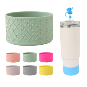 Manchon de bouteille d'<span class=keywords><strong>eau</strong></span> de sport à carreaux Texture <span class=keywords><strong>3D</strong></span> Housse de protection en silicone pour bouteilles de 12 oz et 40 oz <span class=keywords><strong>Eau</strong></span> bouillante Applicable - Product Image 1