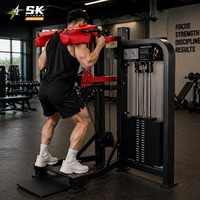 Machine à soulever les mollets SK réglable pour l'entraînement des jambes et du dos, équipement de fitness en acier à charge par broches pour usage domestique