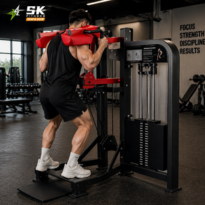 Macchina per Calf Raise SK Regolabile per Allenamento Gambe e Schiena, Attrezzatura Fitness <span class=keywords><strong>in</strong></span> Acciaio con Carico a Perno per Uso Domestico - Product Image 2