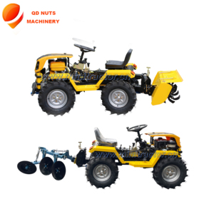 Trattore Agricolo Gommato 4WD Multifunzione Mini con Tosaerba e Motozappa, Motore e Pompa per Uso Giardino - Product Image 6