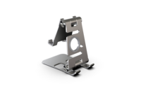 Support pliable 3-en-1 en aluminium pour smartphones, tablettes et montres, support de bureau multi-angles, étanche, pour intérieur