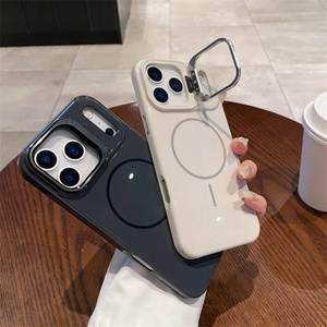 Funda Protectora de Silicona Antigolpes, Brillante, Suave, de TPU, con Soporte para Cámara, para iPhone 17, 16, 15 Pro Max - Product Image 1