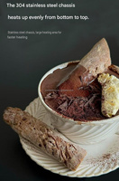 Distributeur de boissons chaudes multifonctionnel commercial : machine à chocolat chaud, chauffe-lait, café et thé avec robinet