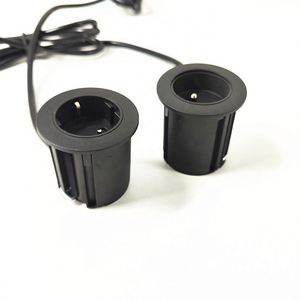 54mmシングルパワーSchukoドイツフランス電源コンセントラウンドグロムメットソケット/オフィス家具デスクトップEUパワーラウンドソケット - Product Image 4