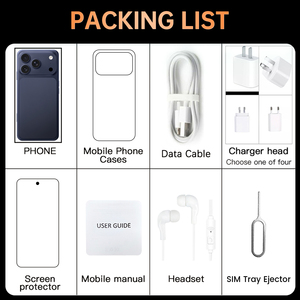 Teléfono Móvil al por Mayor de Alta Calidad 5g Original I17 Pro Max de 7.3 Pulgadas con Doble Tarjeta SIM - Product Image 6