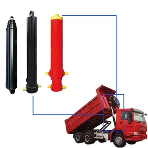 -Pompa Standar Dump Trailer 6 Ton 60a Mesin Lift Hidrolik Hoist Cylinder