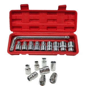 10 takım anahtarı ekstra uzun kilitleme anahtarı seti el aletleri soket anahtar Flex başkanı anahtarı seti cırcır-001 - Product Image 5
