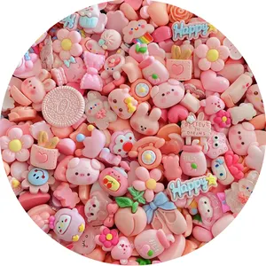 Commercio all'ingrosso Cute Candy Cartoon resina Flatback Cabochon Charms per decorazioni per Nail Art fai da te Hair Pin Phone Case Slime Craft Toys