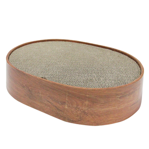 Oval Shape Cat Scratcher Bed with 3 Corrugated & Waxed Paper Options Cat Trees & Scratcher Product