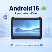 Qualcomm 6115 10.1 Inch Industrial Rugged Android 16 PDA Tablet Genggam Tangguh 4GB RAM 64GB ROM Mendukung Pemindai Barcode 1D 2D
