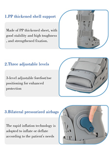 Les bottes du tendon d'Achille sont utilisées pour la fixation postopératoire des fractures fibulaires distales et des fractures stables de l'avant-pied et des orteils - Product Image 5