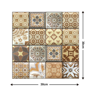 Azulejos de Pared Modernos Impermeables Autoadhesivos para Sala de Estar, Decoración de Pared para <span class=keywords><strong>TV</strong></span>, Papel Tapiz de PVC No Tejido para Uso Doméstico - Product Image 3