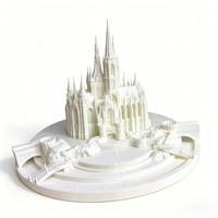 Modèle de Cathédrale Gothique en Plastique Imprimé en 3D Personnalisé, Prototype de Construction de Château pour Collection de Loisirs, Projet DIY et Éducation