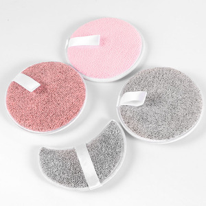 Tampons démaquillants en microfibre réutilisables avec logo personnalisé Lingettes démaquillantes en coton lavables pour le nettoyage de la peau du <span class=keywords><strong>visage</strong></span> - Product Image 1