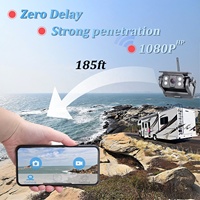 IPoster remorque de camion 2MP 9600mah batterie de secours intégrée vue arrière Base magnétique IOS Android caméra solaire sans fil