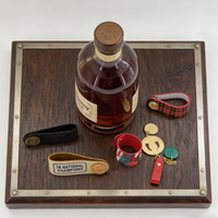 Etiquetas de Vino de Cuero Personalizadas con Logotipo Metálico, Etiquetas de Regalo Grabadas para Botellas de Vino, Whisky y Licores, Venta al Por Mayor OEM