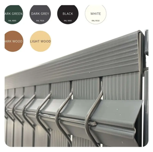 Panneaux de clôture de jardin modernes à bandes <span class=keywords><strong>verticales</strong></span> anti-UV 3D <span class=keywords><strong>pour</strong></span> la sécurité à domicile, lames de PVC <span class=keywords><strong>pour</strong></span> la confidentialité 5 mm - Product Image 1
