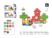 Mini étui à carreaux magnétiques de voyage jouets de construction portables pour les tout-petits STEM Construction éducative en plastique