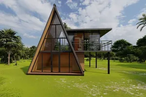 Casa Contenedor Prefabricada Rosa de 20 y 40 Pies de Instalación Rápida, Personalizable para Cafeterías en la Playa y Comercios al Aire Libre - Product Image 2