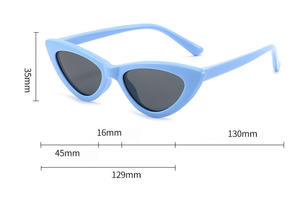 Vente en gros Lunettes de soleil tendance œil de chat Lunettes de soleil tendance pour enfants Lunettes de soleil unisexes tendance Lunettes de soleil uniques - Product Image 4